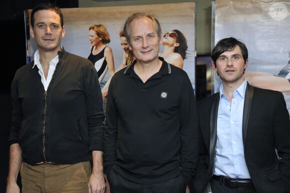 Mathias Mlekuz, Hippolyte Girardot et Benjamin Wangermée - Avant-première du film "A la vie" au cinéma UGC Les Halles à Paris, le 24 novembre 2014.