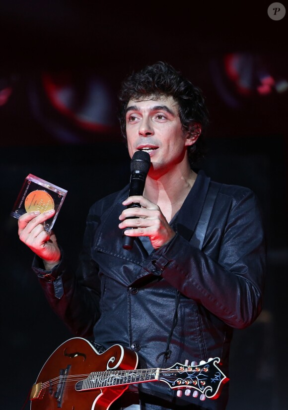 Le chanteur Feloche - Les Grands Prix de La Sacem 2014 à l'Olympia à Paris le 24 novembre 2014.