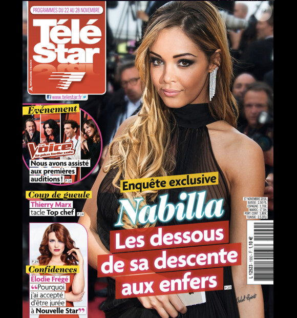Magazine Télé Star du 22 au 28 novembre 2014.