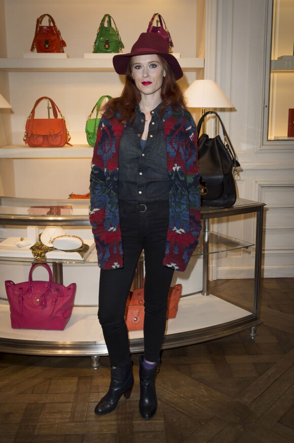 Audrey Fleurot lors de la soirée de Tanksgiving organisée par la maison Ralph Lauren à Paris le 25 novembre 2014
