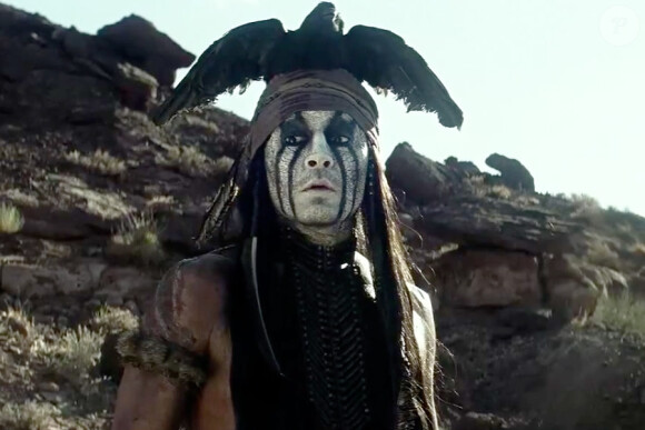 Johnny Depp dans Lone Ranger.