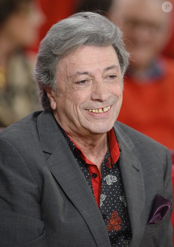 Exclusif - Hervé Vilard - Enregistrement de l'émission "Vivement Dimanche" à Paris le 26 novembre 2014.