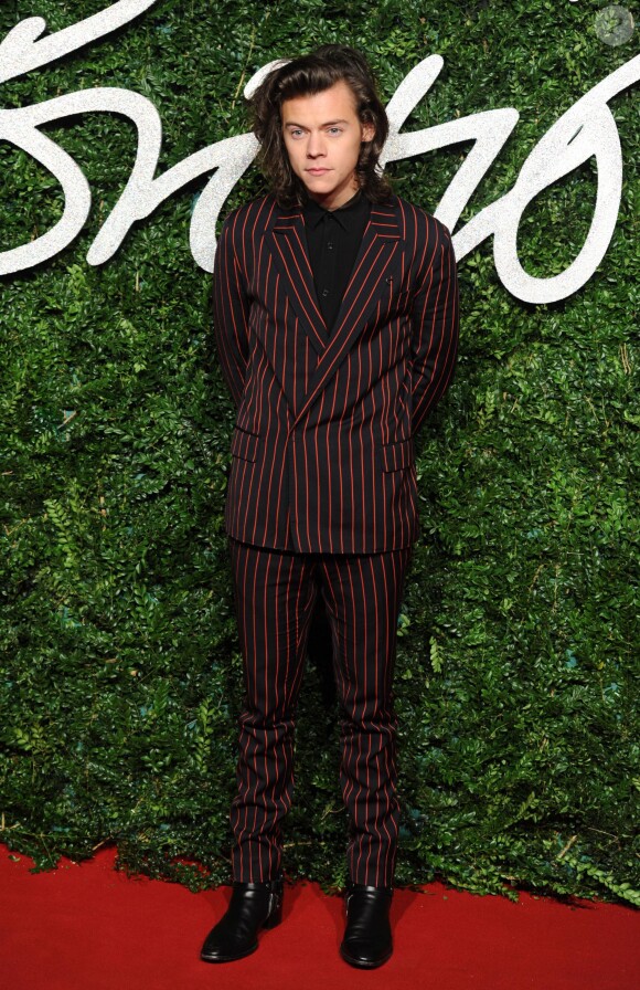 Harry Styles assiste aux British Fashion Awards 2014 au London Coliseum. Londres, le 1er décembre 2014.