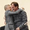 Quentin Tarantino, Christoph Waltz - Christoph Waltz reçoit son étoile sur le Walk of Fame à Hollywood, le 1er décembre 2014.