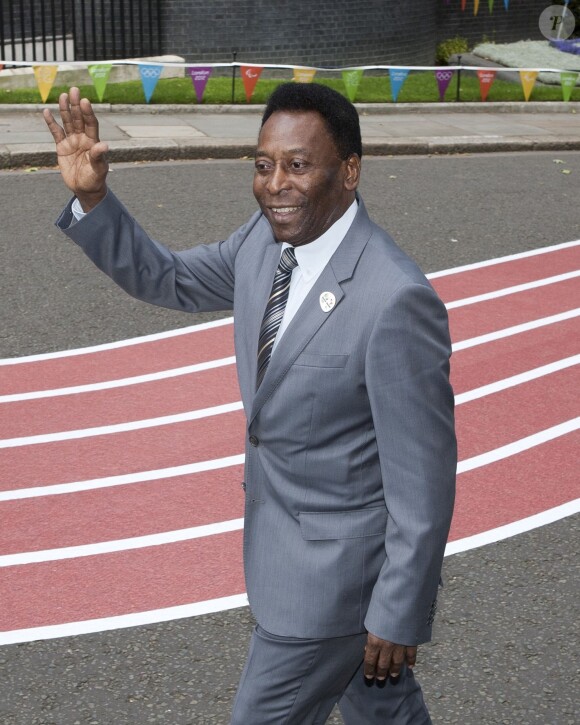<p>Pelé à Londres le 12 août 2012.</p>