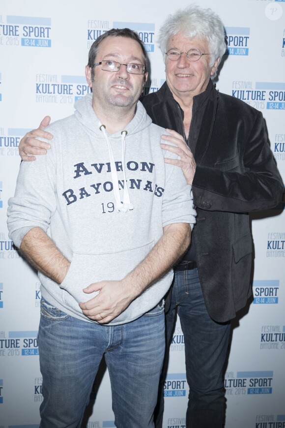 Vincent Maraval et Jean-Jacques Annaud - Présentation du festival "Kulture Sport" lors d'une conférence de presse au cinéma Panthéon, à Paris le 24 novembre 2014. 