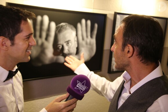 Exclusif - Nikos Aliagas - Vernissage de l'exposition "Moments Suspendus" de Nikos Aliagas à l'Atlantis TV à Boulogne-Billancourt, le 3 décembre 2014.