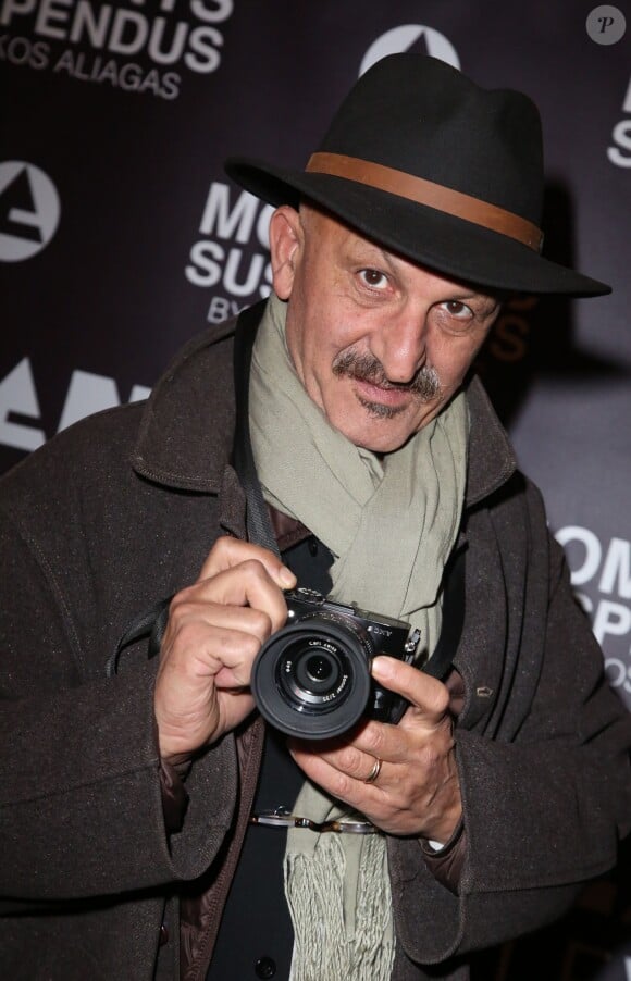 Exclusif - Le photographe Reza Deghati - Vernissage de l'exposition "Moments Suspendus" de Nikos Aliagas à l'Atlantis TV à Boulogne-Billancourt, le 3 décembre 2014.