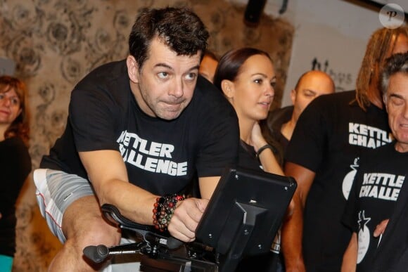 Stéphane Plaza lors du Kettler Challenge au profit de l'association "L'étoile de Martin" à l'hôtel Molitor à Paris, le 1er décembre 2014