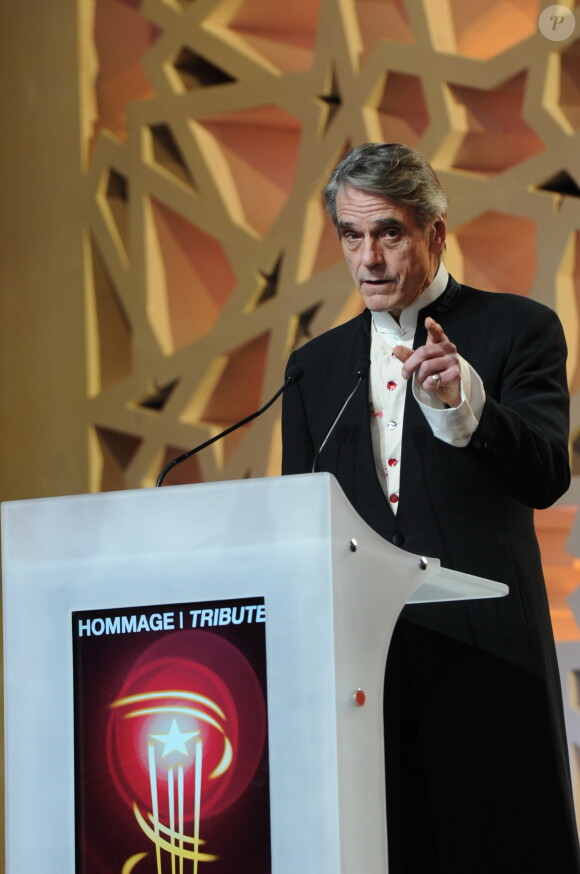 Jeremy Irons - 14e festival international du film de Marrakech au Maroc le 6 décembre 2014.
