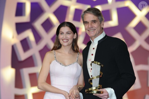 Laetitia Casta et Jeremy Irons - 14e festival international du film de Marrakech au Maroc le 6 décembre 2014.