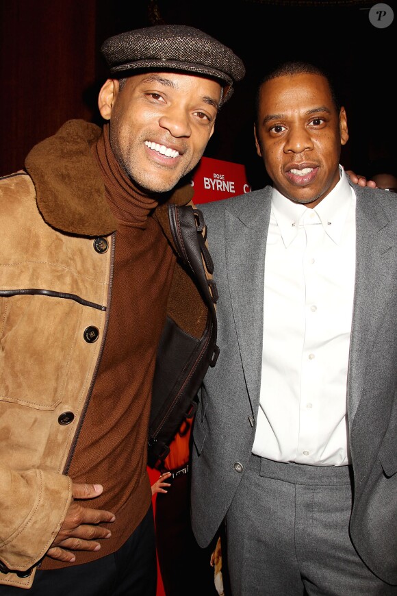 Will Smith et Jay-Z à la première du film "Annie" à New York, le 7 décembre 2014.