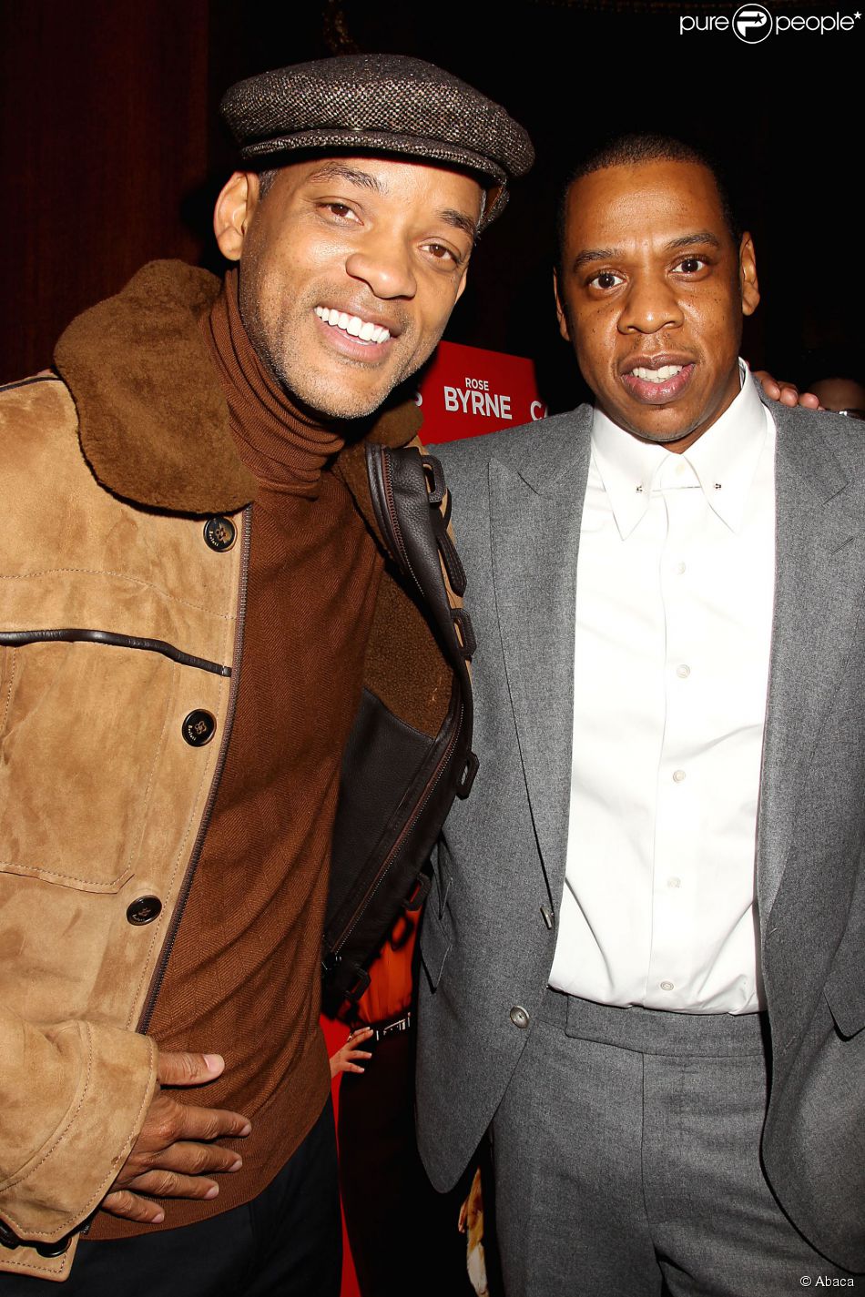 Will Smith et Jay-Z à la première du film &quot;Annie&quot; à New York, le 7 décembre 2014.