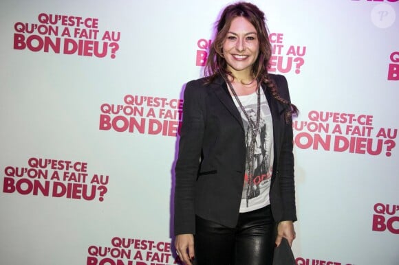Shirley Bousquet lors de la soirée "Qu'est-ce qu'on a fait au bon Dieu" au Showcase, Paris, le 8 décembre 2014.