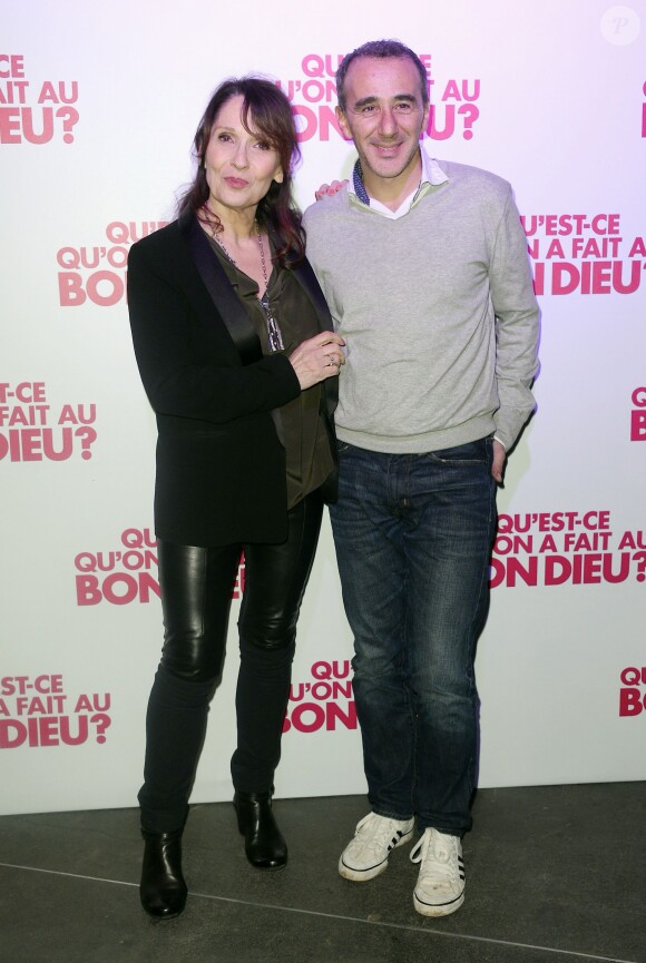 Chantal Lauby et Elie Semoun - Soirée du film "Qu'est ce qu'on a fait au Bon Dieu?" au Showcase à Paris, le 8 décembre 2014.08/12/2014 - Paris