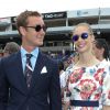 Pierre Casiraghi et sa compagne Beatrice Borromeo - Grand Prix de Formule 1 de Monaco le 25 mai 2014.