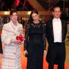 Le prince Albert II de Monaco et la princesse Caroline de Hanovre, Andrea Casiraghi et de son épouse Tatiana Santo Domingo (enceinte) - Gala de la Fête nationale au Grimaldi Forum à Monaco le 19 novembre 2014.