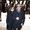 Martine Sitbon et Marc Ascoli - Présentation du sac "Balloon Dog" de Jeff Koons pour H&M au centre Pompidou à Paris le 9 décembre 2014.