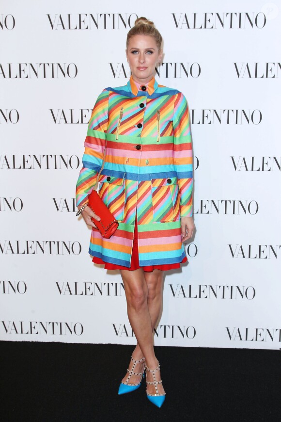 Nicky Hilton assiste au défilé haute couture Valentino au Whitney Museum of American Art. New York, le 10 décembre 2014.