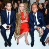 Ben Stiller, Franca Sozzani et Valentino Garavani assistent à la présentation de la collection New York Haute Couture de Valentino au Whitney Museum. New York, le 10 décembre 2014.