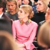 Emma Roberts assiste à la présentation de la collection New York Haute Couture de Valentino au Whitney Museum. New York, le 10 décembre 2014.