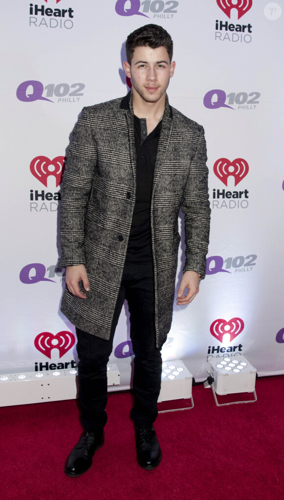 Nick Jonas lors du Jingle Ball à Philadelphie le 10 décembre 2014.