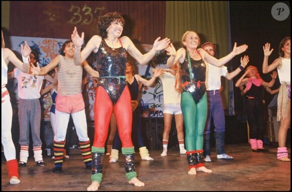 Véronique et Davina lors de l'émission Gym Tonic en 1982