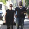 Justin Bieber est allé déjeuner avec un ami à Los Angeles, le 22 aout 2014