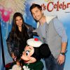 Roselyn Sanchez avec son mari et sa fille - Spectacle Disney On Ice Let's Celebrate ! à Los Angeles, le 11 décembre 2014
