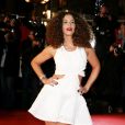 Elisa Tovati, sur le tapis rouge de la 16e édition des NRJ Music Awards à Cannes, le samedi 13 décembre 2014.