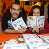Exclusif - Fabien Rypert et Adeline Blondieau présentent les nouvelles aventures des Pochitos intitulées "La fête de la neige" au Festival BD d'Igny, le 13 décembre 2014. 