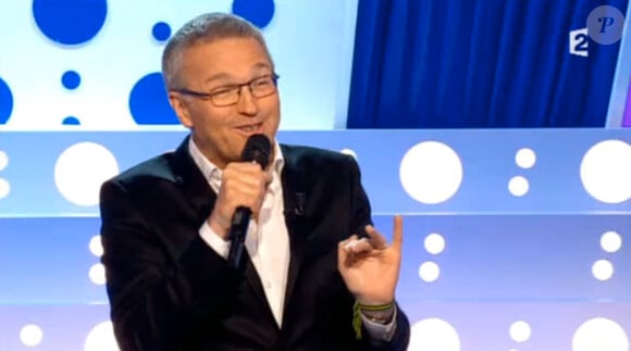 Laurent Ruquier dans "On n'est pas couché" sur France 2. Samedi 13 décembre 2014.