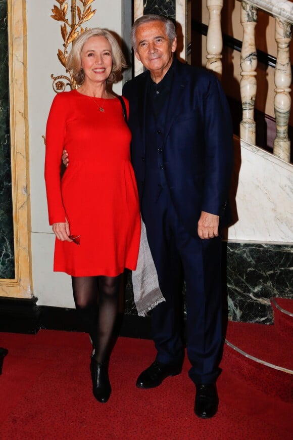 Alain Doutey et sa femme Ariele Séménoff (Arielle Séménoff) - Prix du producteur français de télévision au Théâtre Mogador à Paris, le 15 décembre 2014.