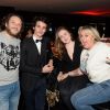 Exclusif - Valérie Damidot, sa fille Roxanne, son fils Norman, et son compagnon Régis - Valérie Damidot aux platines du restaurant La Gioia lors de la soirée "Les musiques de la Gioia" à Paris, le 17 décembre 2014. 