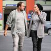 Exclusif - Sharon Stone et David DeLuise sortent du restaurant Hugo à West Hollywood, le 19 décembre 2014. L'homme, acteur de la série Les Sorciers de Waverly Place (il y joue le papa de Selena Gomez) a 13 ans de moins de l'icône hollywoodienne.