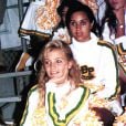  Cameron Diaz pom-pom girl en 1988 &agrave; la Long Beach Polytechnic High School, Long Beach, Los Angeles. 