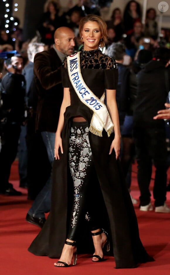 Camille Cerf, Miss France 2015 à la  16ème édition des NRJ Music Awards à Cannes. Le 13 décembre 2014 