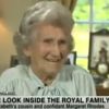 Margaret Rhodes, cousine d'Elizabeth II, lors d'une interview en 2013