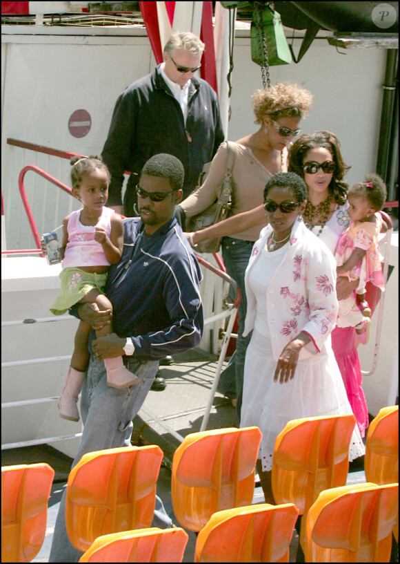 Chris Rock et sa femme à Paris, le 12 juin 2005