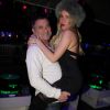 Exclusif - Jean Marie Bigard et sa femme Lola passent une soirée au restaurant le Fouquet's et au Queen à Paris Le 26 décembre 2014.