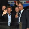 Nicolas Sarkozy assiste au match amical PSG - Inter de Milan à Marrakech le 30 décembre 2014.