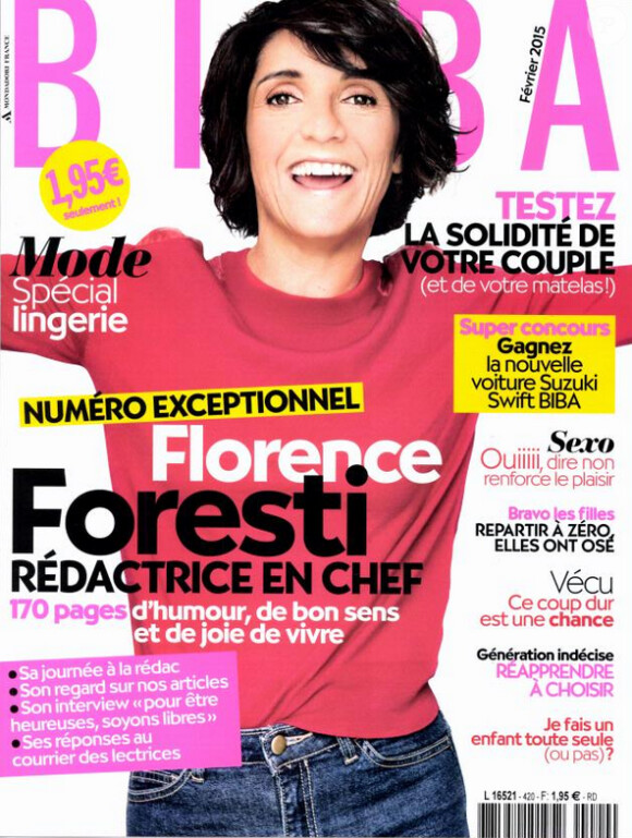 Florence Foresti en couverture de Biba