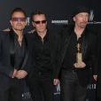  Le groupe U2 apr&egrave;s les Golden Globe Awards &agrave; Los Angeles, le 12 janvier 2014. 