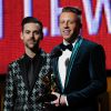 Macklemore et Ryan Lewis lors des Grammy Awards lors des 56e Grammy Awards au Staples Center de Los Angeles, le 26 janvier 2014