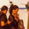 Exclusif -  Rihanna se rend à une soirée sur un yacht à Saint-Barthélémy, le 29 décembre 2014.