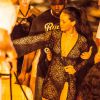 Exclusif - Rihanna, très sexy, se rend à une soirée sur un yacht à Saint-Barthélémy, le 29 décembre 2014.