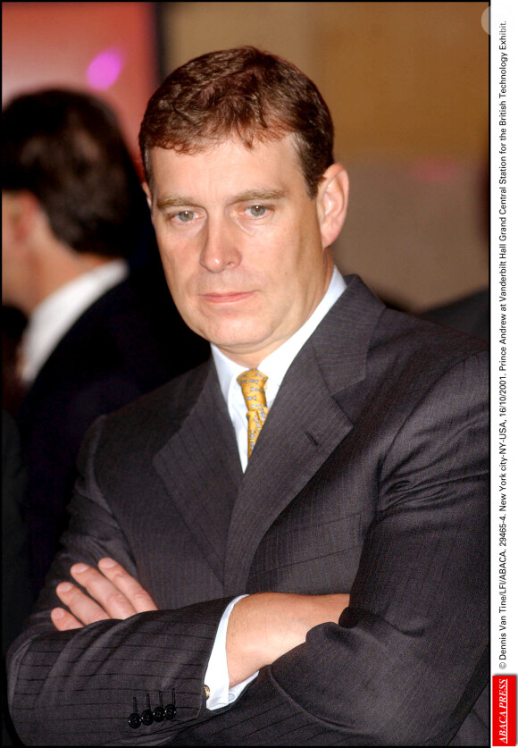 Le prince Andrew, duc d'York, en octobre 2001 à New York