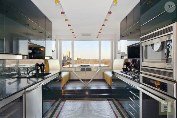 La cuisine du sublime duplex de Yannick Noah à Manhattan, avec vue imprenable sur Central Park. Son prix, 8 millions d'euros.