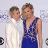 Ellen DeGeneres & Portia De Rossi lors des People's Choice Awards au Nokia Theatre LA Live, Los Angeles, le 7 janvier 2015.