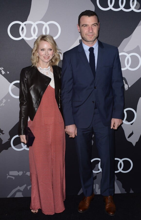 Naomi Watts et Liev Schreiber lors de la soirée Audi pour célébrer la semaine "Golden Globes" à Los Angeles le 8 janvier 2015